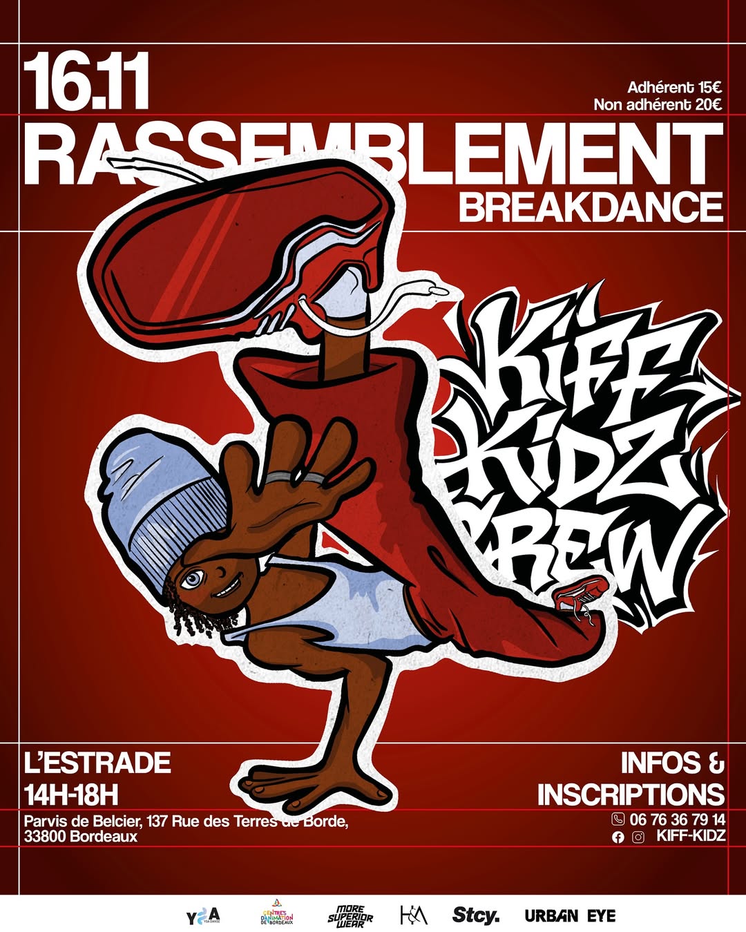Affiche de Rassemblement Breakdance - 16 Novembre